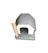 Tek Katlı Kedi Evi Ve Tırmalama Tahtası-(ÇOK RENKLİ) RENK SEÇENEĞİ YOKTUR