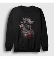 Presmono Unisex Siyah Endgame Rise Against Sweatshirt 378960tt
