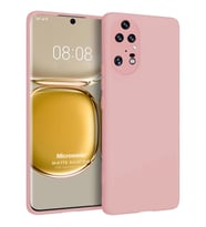 Microsonic Matte Silicone Huawei P50 Pro Kılıf Rose Gold