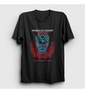 Presmono Unisex Siyah Madness V2 Animals As Leaders T-Shirt 523133tt
