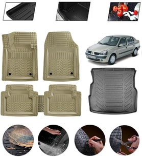 Renault Symbol 1999-2008 Uyumlu Paspas Araca Özel Bagaj Havuzu MBS Bej