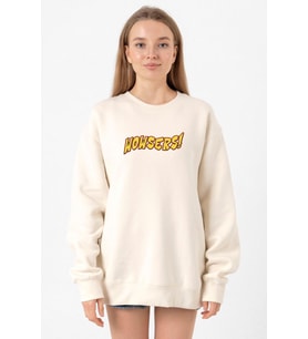 Inspector Gadget Wowsers Ekru Kadın 2ip Sweatshirt