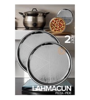 Lahmacun Pizza Pide Pişirme Tepsisi 2 Li Set