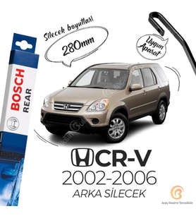 Bosch Rear Arka Silecek Honda CR-V 2001-2008 ile uyumlu (Siyah)