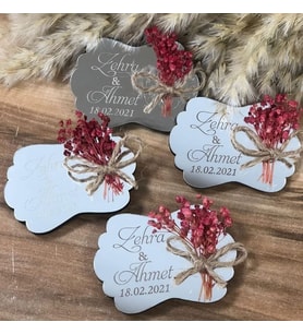 Kişiye Özel Pleksi Magnet Hatıra (Altın)
