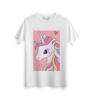 Unicorn Beyaz Tshirt