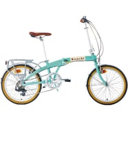 Bianchi New Vintage Folding Katlanır Bisiklet 20 2025 Celeste