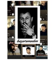 Azer Bülbül Başaramadım 33x48 Poster Duvar Posteri Çift Taraflı Bant Hediye