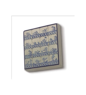 Hollanda Deseni Baskılı Taş Magnet 5X5