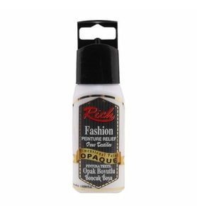 Rich Boyutlu Boncuk Boya 60 ml. 002 OPAK BEYAZ 