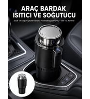 Isıtma Soğutma Özellikli Araç Bardaklığı Çakmak Girişli Akıllı Yeni Nesil