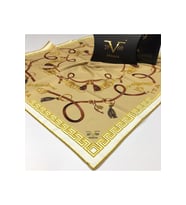 Kemer Püsküllü Desen Black Seri Twill Eşarp Eşarp Askısı ile Birlikte 90x90 cm B