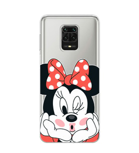 Xiaomi Redmi Note 9S - Redmi Note 9 PRO Uyumlu Mouse Tasarımlı Şeffaf Telefon Kılıfı