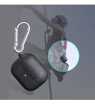 Airpods 4.Nesil 2024 Darbelere Dayanıklı Parmak İzi Karşıtı MagSafe Şarj ile Uyumlu Deri Görünümlü Silikon Kılıf Kırmızı