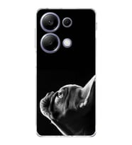 PrintiFy Xiaomi Redmi Note 13 Pro 4G ile Uyumlu Köpek 1 Kamera Korumalı Şeffaf Kılıf