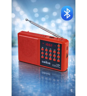 Y096 Deprem Radyosu Bluetoothlu Şarjlı Acil Durum Radyosu FM/USB/TF Kart Destekli LED Fenerli Radyo
