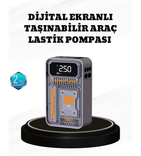 150 PSI Kablosuz Şarjlı Hava Pompası – LED Ekranlı ve Otomatik Kapanma Özellikli