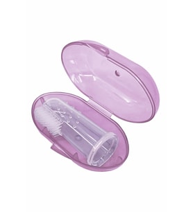 Pazariz Parmak Diş Kaşıyıcı Pembe Silikon (Standart)