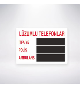 Lüzumlu Telefonlar İtfaiye Polis Ambulans