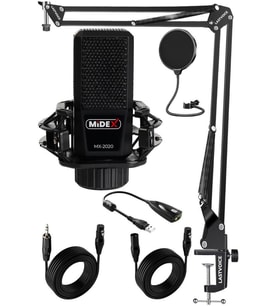 Midex MX-2020 STF Stüdyo Kondenser Mikrofon Stand Filtre