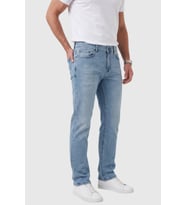DeepSEA Erkek Regular Fit Standart Kesim Likralı Taşlanmış Lacivert Kot Pantolon – Esnek Pamuklu Jean 2600982