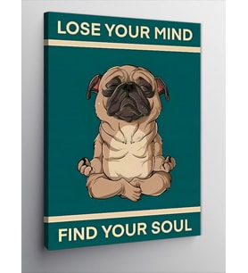 Kanvas Tablo Yoga Yapan Köpek