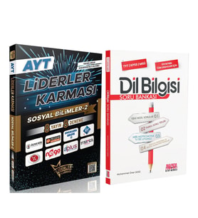 Liderler Karması AYT Sosyal Bilimler 2 Branş Denemeleri ve AKM Dil Bilgisi Soru Bankası Seti 2 Kitap