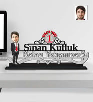 Kişiye Özel Nihayetinde Kolay Yetişmiyor İş Adamı Erkek Ahşap Biblo-1