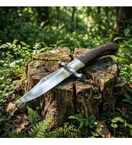 Knivox Sibirya Company FB3087 Özel Seri Bowie Namlu Avcı ve Rus Kamp Bıçağı - 440C Çelik