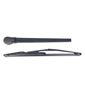 Alfa Romeo 145 1995-2001 Arka Cam Silecek Takımı Kol Kapak Silgi Set (Siyah)