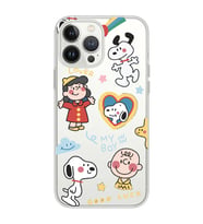 Iphone 12 Pro Uyumlu Snoopy Tasarımlı Şeffaf Telefon Kılıfı