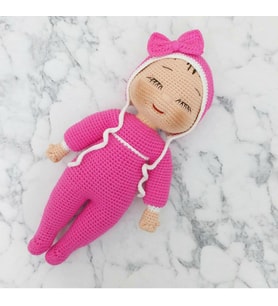 Yumurta Bebek Uyku Arkadaşı Amigurumi Organik Oyuncak