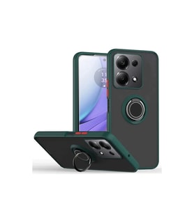 Xiaomi Redmi Note 13 Pro 5g Kılıf Montreal Yüzüklü Silikon Kapak - Yeşil