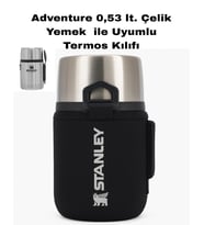 Safir Kamp Stanleye 0.53 Lt. Adventure Çelik Yemek Termosu ile Uyumlu Omuz Askılı Termos Kılıfı
