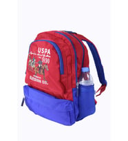 Uspa Plcan22036 U.S. Polo Assn. Okul Sırt Çantası, Ortaokul, Lise, Üniversite (Kırmızı)