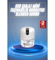 Mini El Rondosu Şarjlı Doğrayıcı Taşınabilir Rondo Blender 250 ML