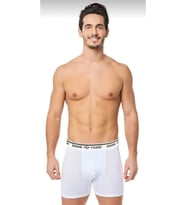 Seher Yıldızı Erkek Likralı Boxer 060 - 6 Adet (Beyaz)