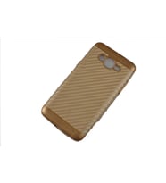Jopus Galaxy J2 Prime ile Uyumlu Silikon Arka Koruma Paneli Gold SK-089