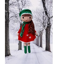 Yılbaşı Güz Bebek Amigurumi Organik Oyuncak