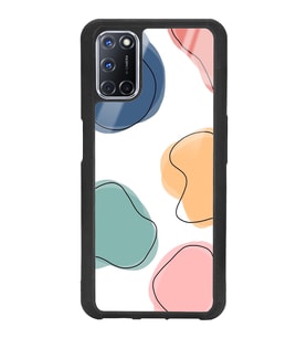 Oppo A72 Uyumlu Renkli Milky Tasarımlı Glossy Telefon Kılıfı