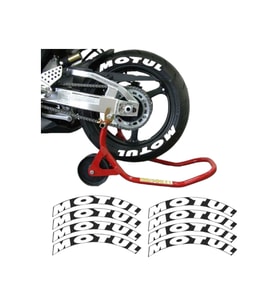 Gogo Lastik Yanak Yazısı 3D Motul Siyah