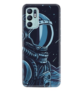 Oppo Reno 6 Kılıf Resimli Desenli Silikon Platinium Series Astro 1870