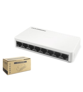 Ethernet Switch 8 Port 10/100 Mbps - Beyaz HDX1366