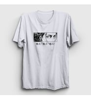 Presmono Unisex Beyaz Eren Yeager Flowers Anime Attack On Titan T-Shirt 314482tt (Beyaz)