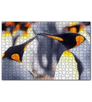 Cakapuzzle Kral Penguenler  Puzzle Yapboz MDF (Ahşap) (120 Parça)