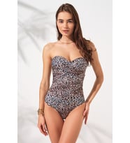 Pierre Cardin Bandy Kaplı Straplez Mayo 231132-D (Leopar)
