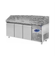 CSA Karacasan  615 Lt 200x80x108 Cm Üç Kapılı Pizza Hazırlık Buzdolabı(304 Çelik)