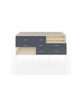 Kronos Konsol 2 Raflı 7 Çekmeceli  220x59x99 Aytaşı-Aytaşı/Antrasit
