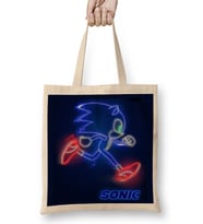 Sonic The Hegdehog 01 Bez Çanta Uzun Saplı
