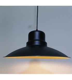 RİOLİGHT RETRO SİYAH İÇİ GOLD TEKLİ METAL SARKIT ÇAP: 37CM